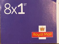 8 x 1st self adhesive purple stamps QR coded