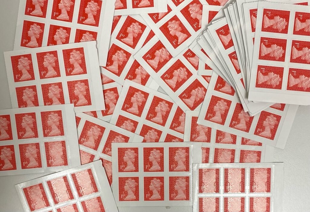 1st class stamps from older part booklets Discount Postage Stamps