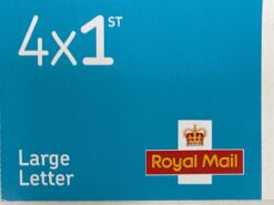 4 x 1st large letter stamps QR barcoded