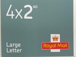 4 x 2nd large letter stamps QR barcoded