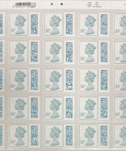 10p self adhesive stamp with qr barcode