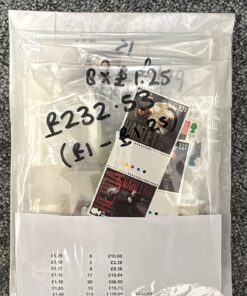 mixed gummed picture stamps 232 face 1.00-1.25