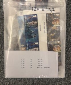 mixed gummed picture stamps 376 face 1.28-1.42