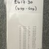 mixed gummed picture stamps 417 face 40p-60p