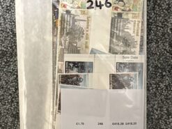 mixed gummed picture stamps 418 face 246 x £1.70