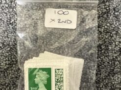 2nd class barcoded postage stamps - individual stamps